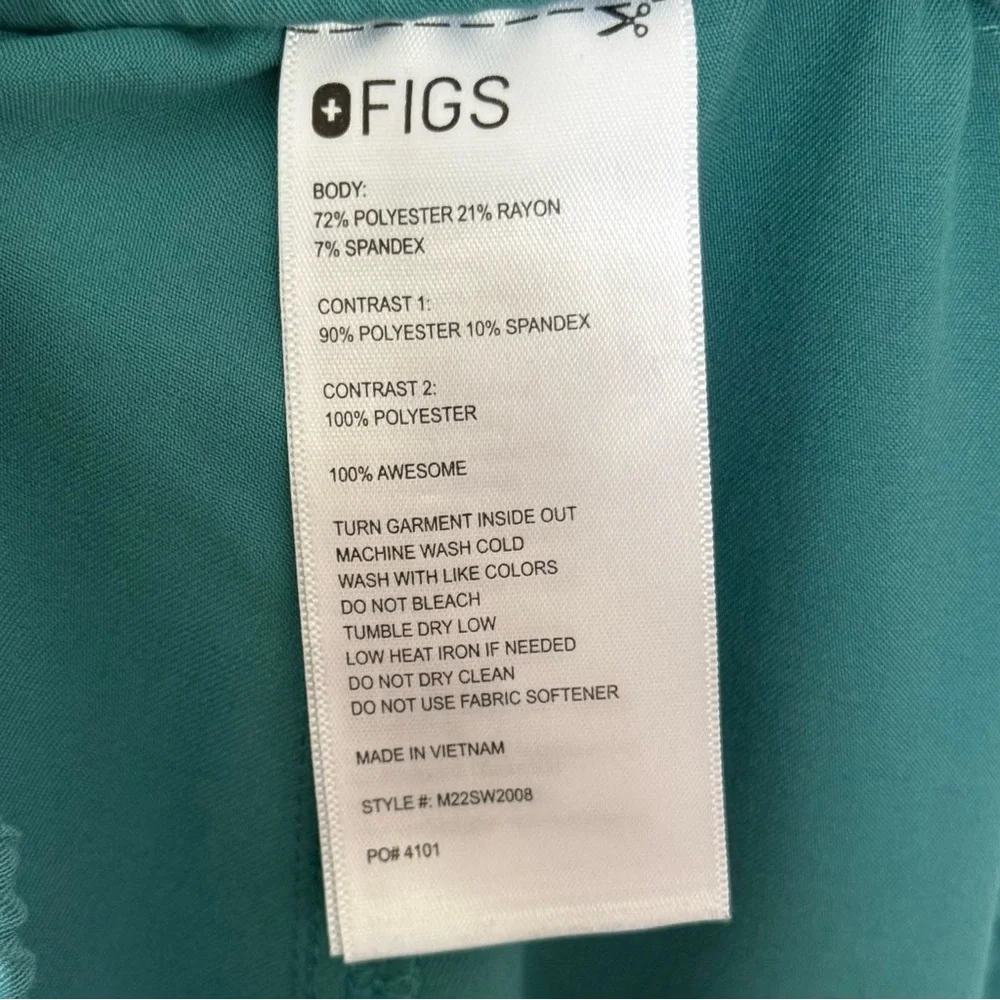 Figs Men’s Tansen Jogger‎ Scrub Pants Teal Light Blue Medical Nurse Size Small